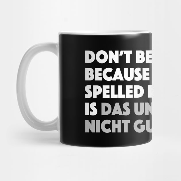 Sad Spelled Backwards in German by Bododobird